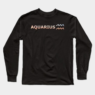 AQUARIUS (air) Long Sleeve T-Shirt